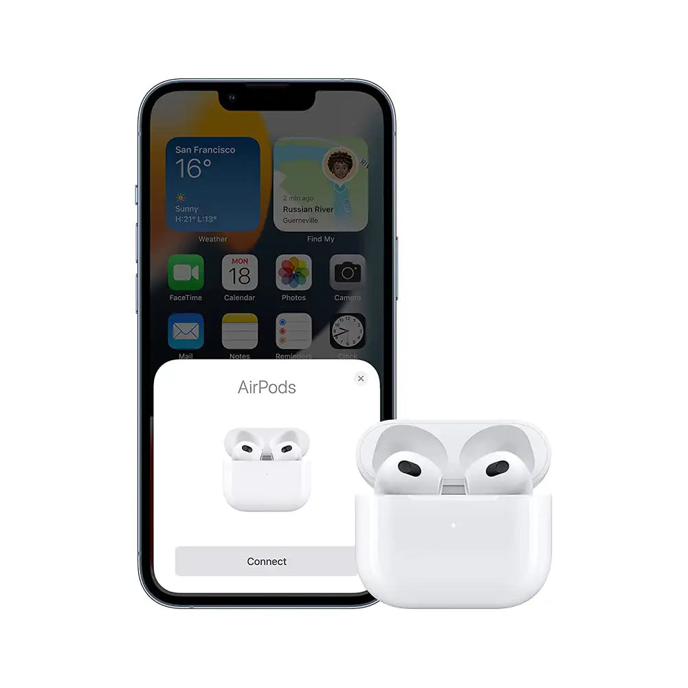 (Pre-Owned, Fair) Apple AirPods (3rd Generation) Wireless Bluetooth True Wireless Earphones With Charging Case (White)(Visible Scratches and Marks)