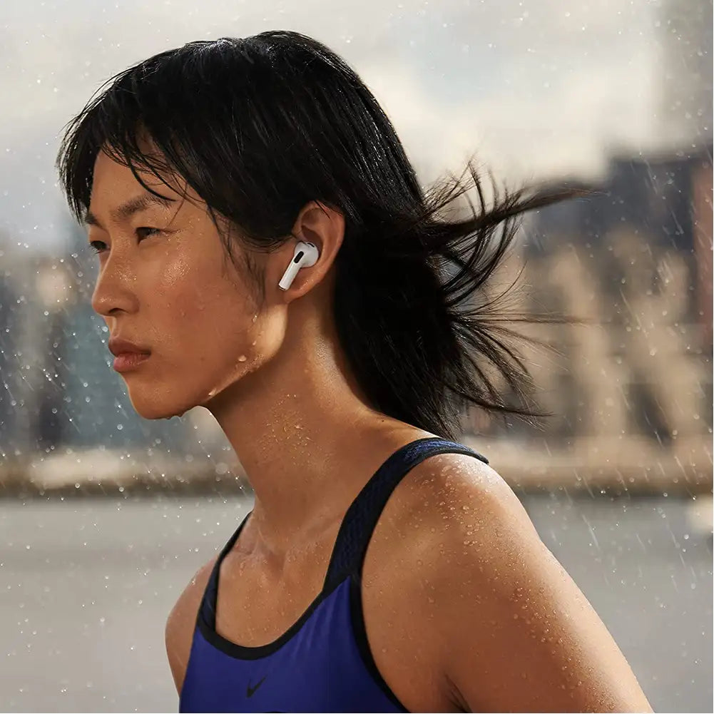 (Pre-Owned, Fair) Apple AirPods (3rd Generation) Wireless Bluetooth True Wireless Earphones With Charging Case (White)(Visible Scratches and Marks)