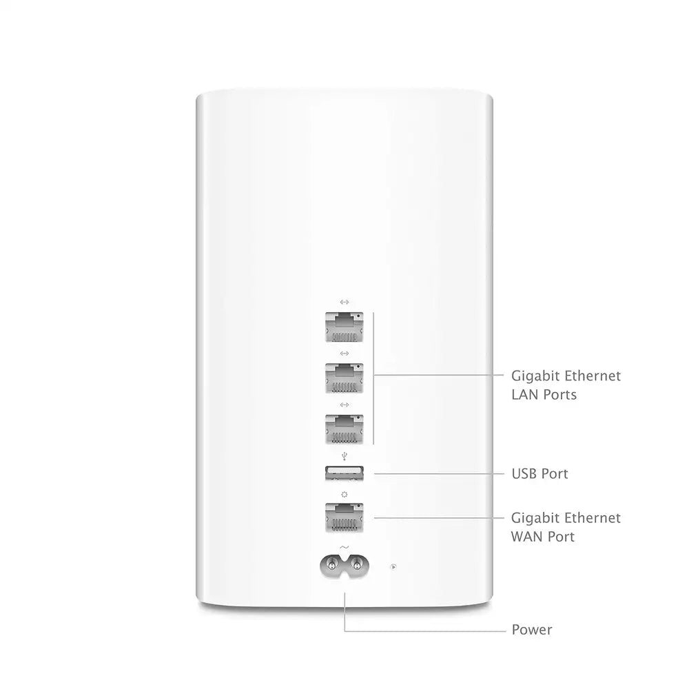 (Pre-Owned, Good) Apple Airport Extreme, Dual-Band Wi-Fi Router, Network Extender With USB Port for Network Storage and Printer (White) (60 Days Warranty)