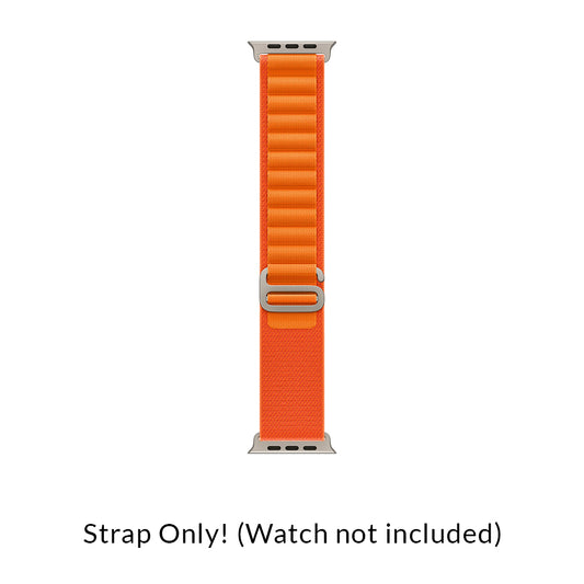 (Open Box) Apple Watch Alpine Loop 49MM Strap For Apple Watch (MQE13ZM/A) (Orange) (90 Days Warranty)