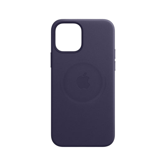 (Pre-Owned, Very Good) Apple iPhone 12 Pro Leather Case (Deep Violet) (30 Days Warranty)