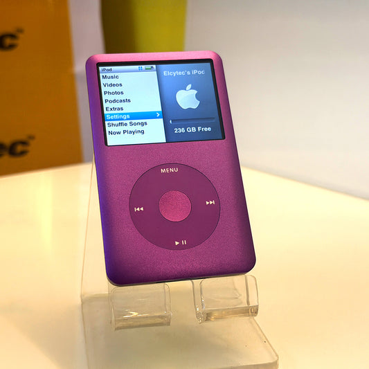 (Open Box Condition) Apple iPod Classic 7th Generation 256GB Flash Storage (Deep Purple Special Edition) (6 Months Warranty) + Apple Earpods