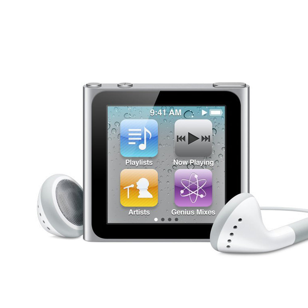 (Pre-Owned, Good) Apple iPod Nano 6th Generation 8 GB (Silver, Orange, Blue) (Comes With Boat In-Ear Earphones) (60 Days Warranty)