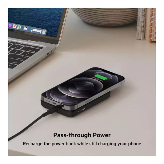 (Open Box) Belkin Quick Charge Magnetic Wireless Power Bank 2500mAh (Black) (90 Days Warranty)