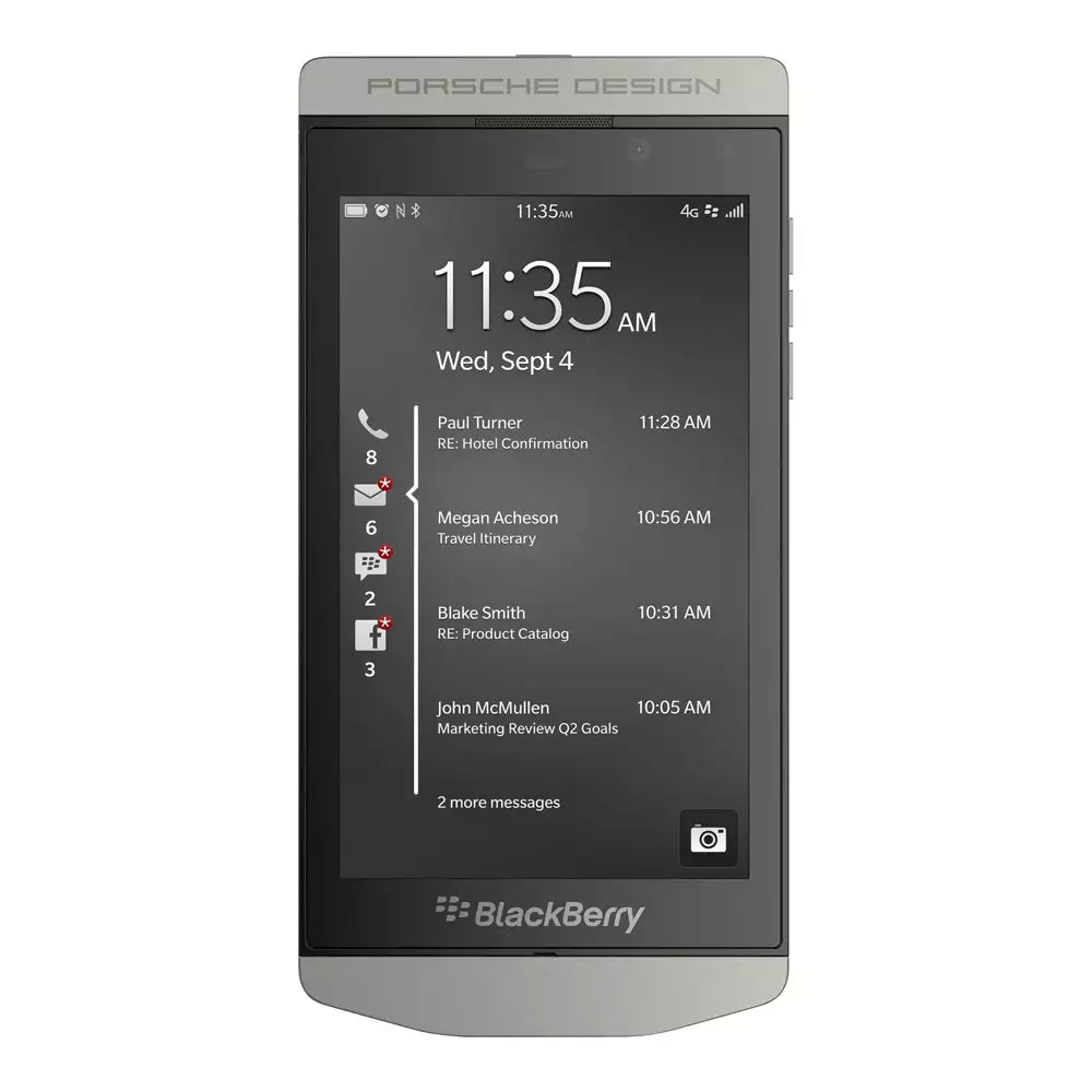 (Open Box) BlackBerry Porsche Design P’9982 Premium Smartphone (2GB, 64GB) (Silver) (6 Months Warranty) (With Retail Box)