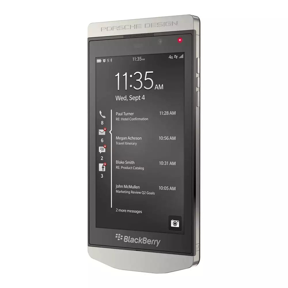 (Open Box) BlackBerry Porsche Design P’9982 Premium Smartphone (2GB, 64GB) (Silver) (6 Months Warranty) (With Retail Box)