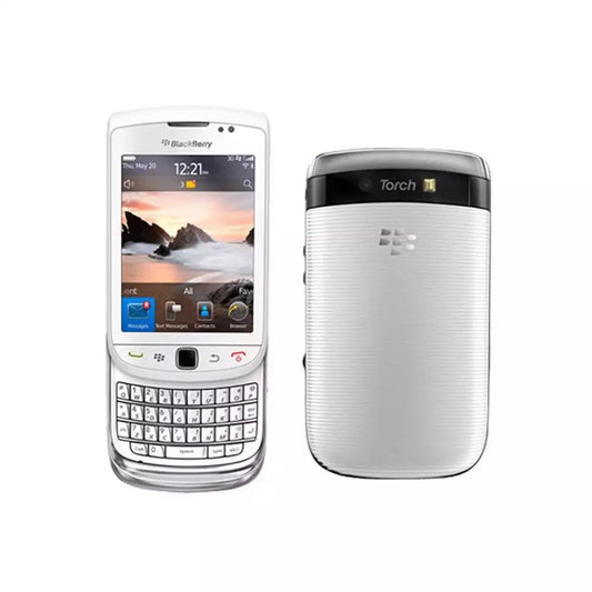 (Pre-Owned, Good) BlackBerry Torch 2 (9810) With Slide-Out QWERTY Keyboard (White) (90 Days Warranty) (SIM Card Not Functional!)