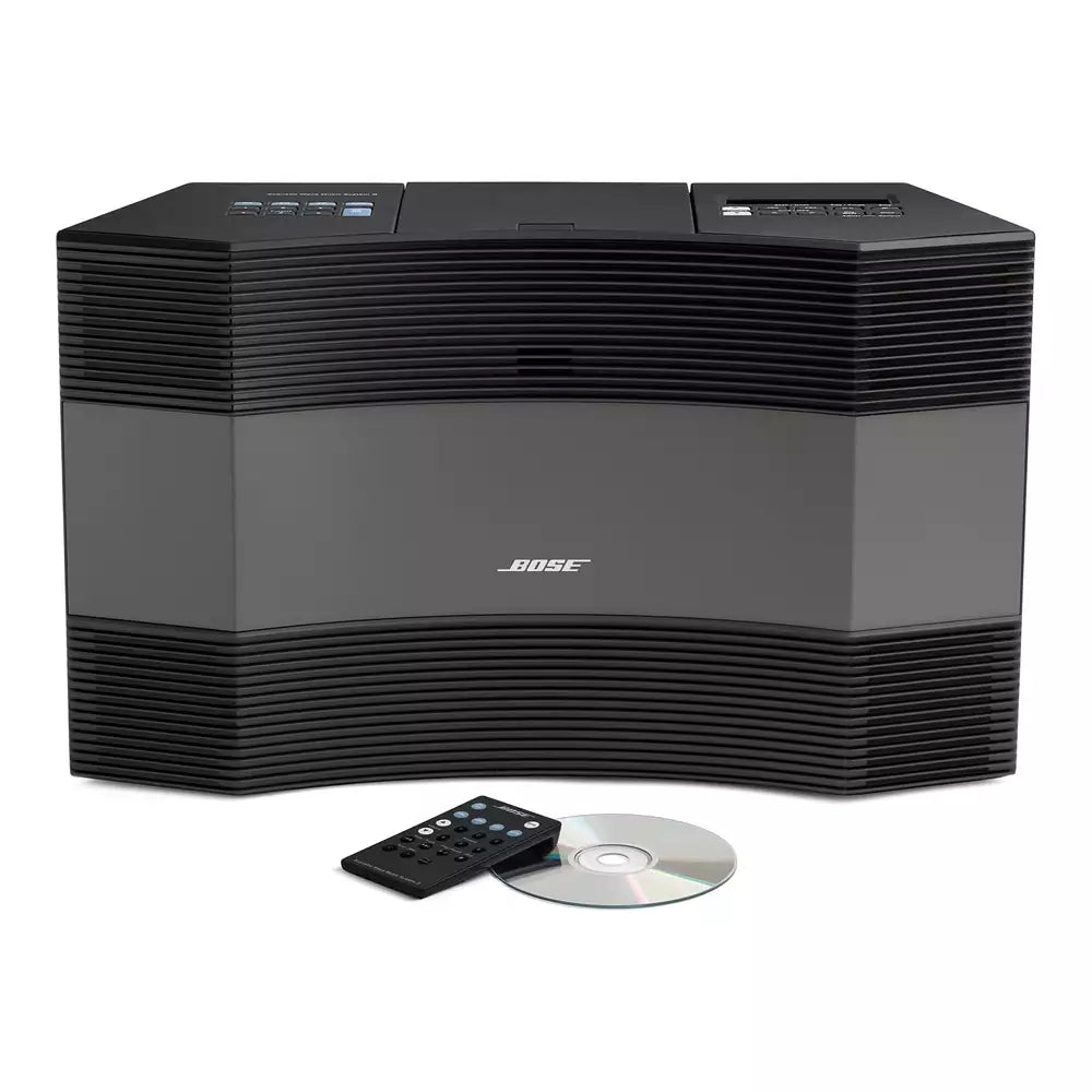 (Pre-Owned, CD Not Functional) Bose Acoustic Wave Music System II With FM + Bose Bluetooth Adapter (Black)