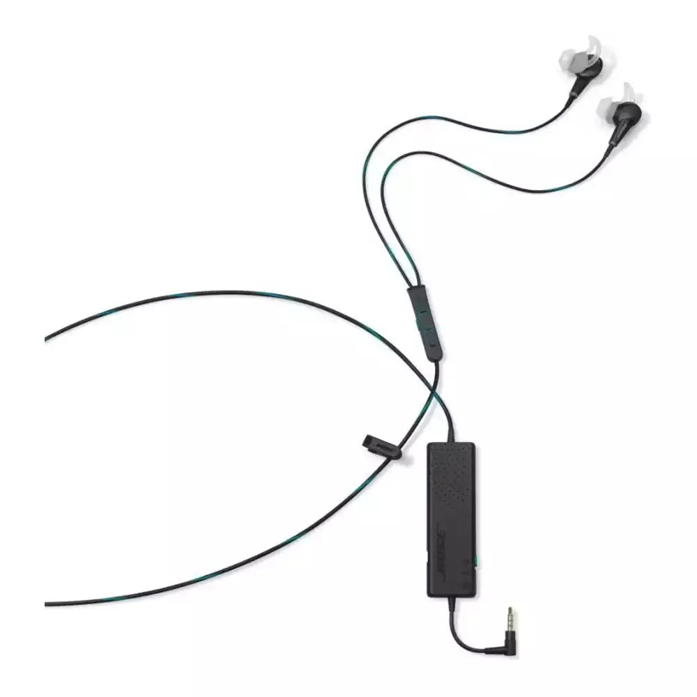 (Open Box Condition) Bose QuietComfort 20 (QC 20) for Apple iPhone/iPod/iPad Devices In-Ear Wired Headset With Active Noise cancellation (White, Black) (60 Days Warranty)