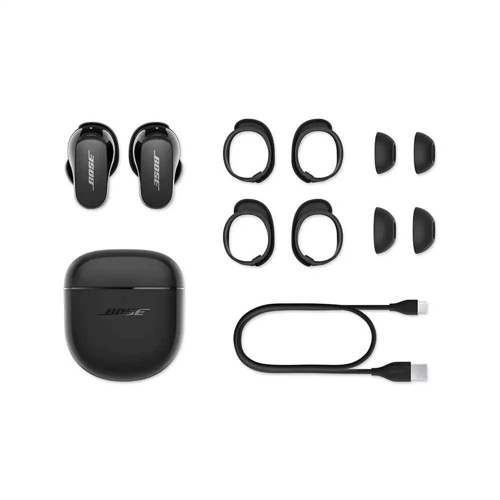 (Open Box) Bose QuietComfort Earbuds 2 / II (QC Buds 2), Wireless, Bluetooth, World’s Best Noise Cancelling in-Ear Headphones with Personalised Noise Cancellation & Sound (Black)