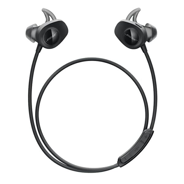 (Pre-Owned, Good) Bose SoundSport Wireless Earbuds, (Sweatproof Bluetooth Headphones for Running and Sports) (Blue, Black) (45 Days Warranty)