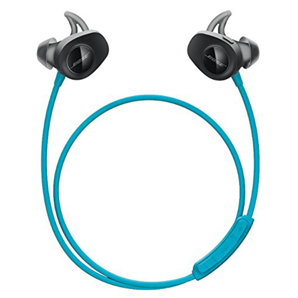 (Pre-Owned, Good) Bose SoundSport Wireless Earbuds, (Sweatproof Bluetooth Headphones for Running and Sports) (Blue, Black) (45 Days Warranty)