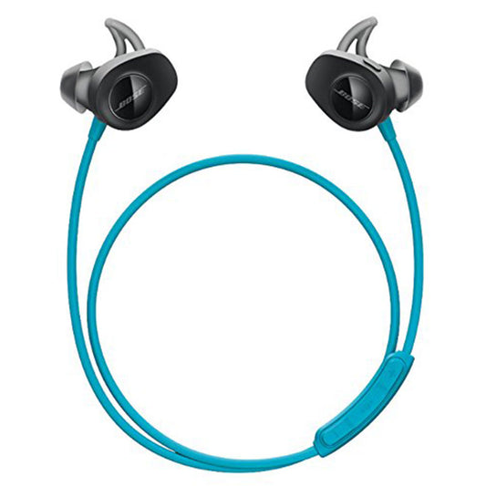 (Pre-Owned, Good) Bose SoundSport Wireless Earbuds, (Sweatproof Bluetooth Headphones for Running and Sports) (Blue, Black) (45 Days Warranty)