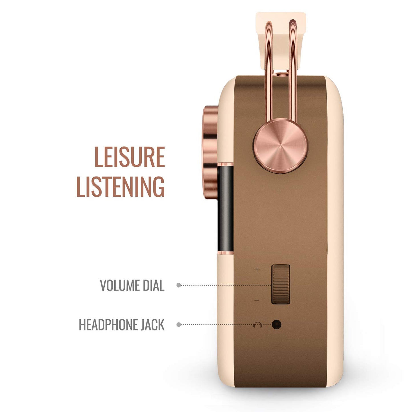 (Open Box) Saregama Carvaan 2.0 (Sound by Harman/Kardon) with 5000 Preloaded Hindi Songs and Podcast, FM/BT/AUX (Rose Gold) (3 Months Warranty)