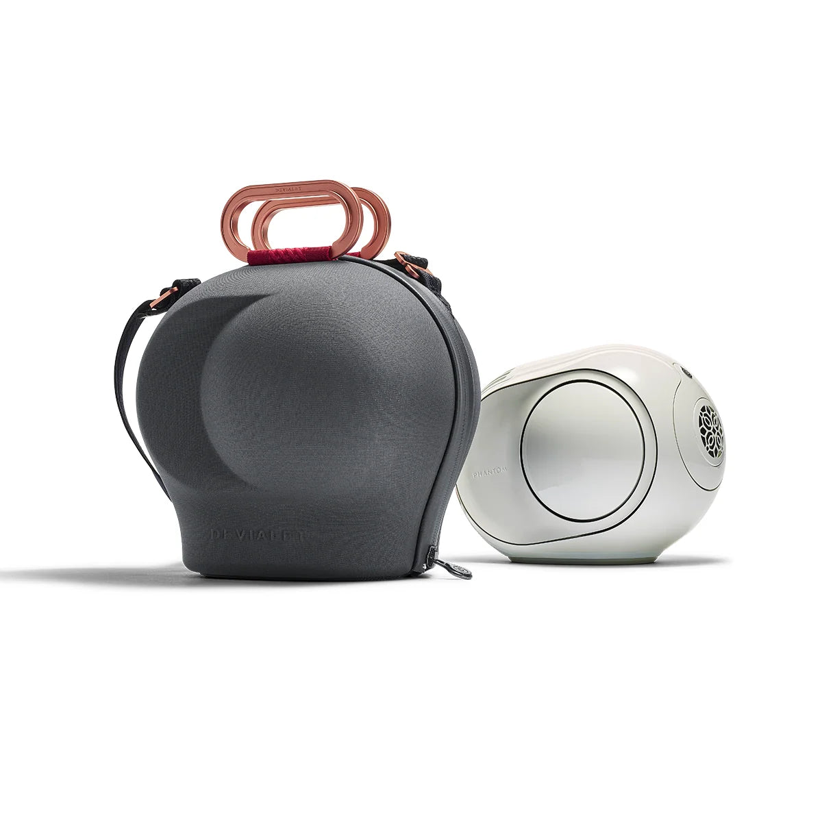 (Open Box Condition) Devialet Cocoon Carry Case For Phantom 98 DB (I, II, III) (Gray and Gold) (6 Months Warranty)