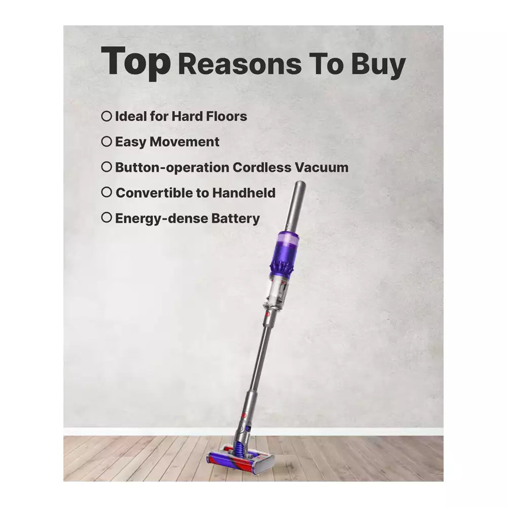 (Open Box) Dyson Omni-Glide Cordless Vacuum Cleaner (Purple and Silver) (9 Months Warranty)