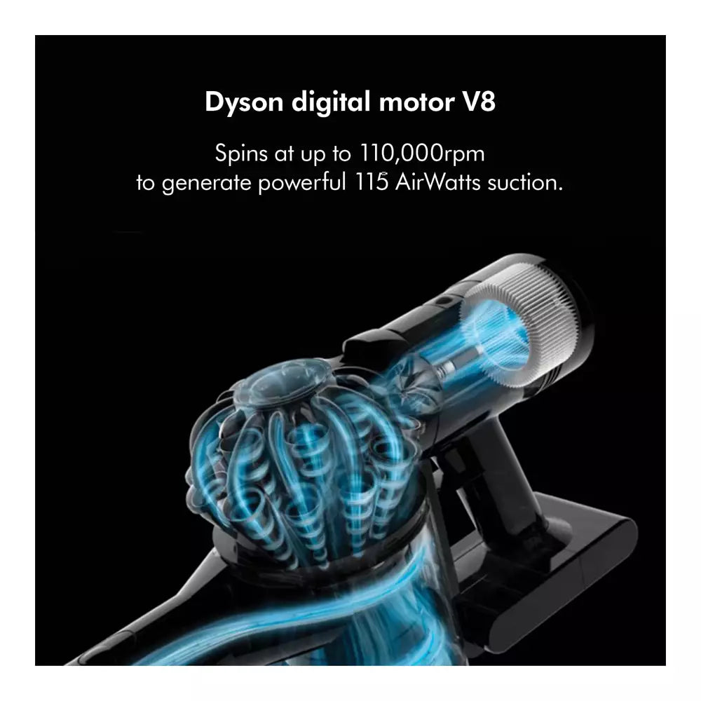 (Open Box) Dyson V8 Absolute Cordless Vacuum Cleaner Powerful and Versatile Bagless Filtration 115 Airwatts (18 Months Warranty)