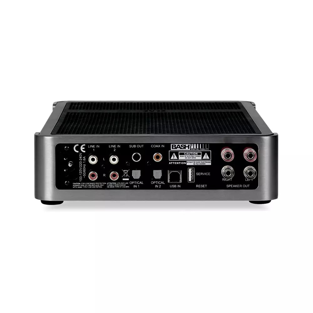 (Open Box Condition) ELAC EA101EQ-G Element Series Integrated Stereo Amplifier With Bluetooth Connectivity (Gray) (90 Days Warranty)