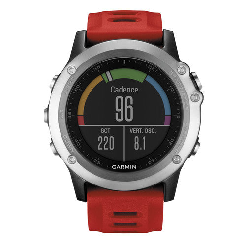 (Pre-Owned, Good) Garmin Fenix 3 Multi-Sport GPS Smartwatch With Color Display (Silver and Green) (90 Days Warranty)