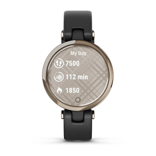 (Open Box) Garmin Lily Classic Edition Activity/Sports/Fitness Tracker (Gold & Black) (120 Days Warranty)