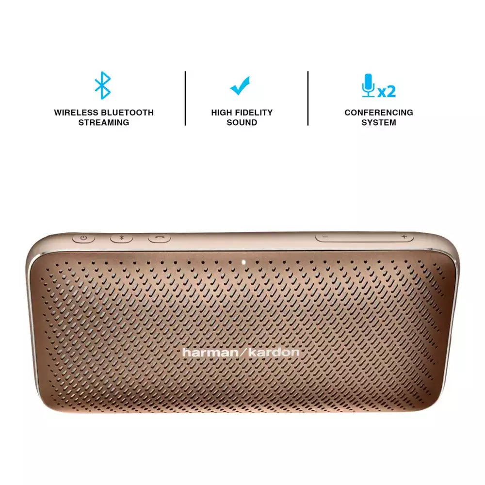 (Open Box Condition) Harman/Kardon Esquire Mini 2 Portable Bluetooth Speaker, Premium Design (Gold) (60 Days Warranty)