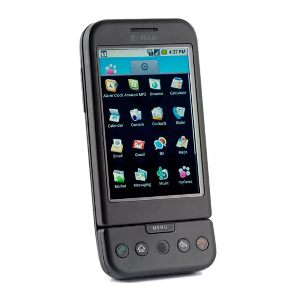 (Pre-Owned, Very Good) HTC Dream (T-Mobile Google G1) (Gray) (First Android Phone!) (With Cyanogen OS) (60 Days Warranty)