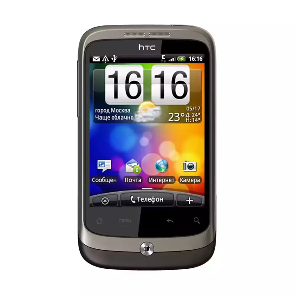 (Pre-Owned, Very Good) HTC Wildfire Android Smartphone With 5MP Autofocus Camera (Gray) (90 Days Warranty)