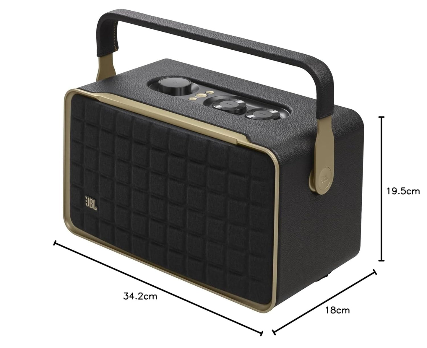 (Open Box) JBL Authentics 300 Portable Bluetooth Speaker With AirPlay, Wi-Fi, Voice Assistant (Black) (6 Months Warranty)