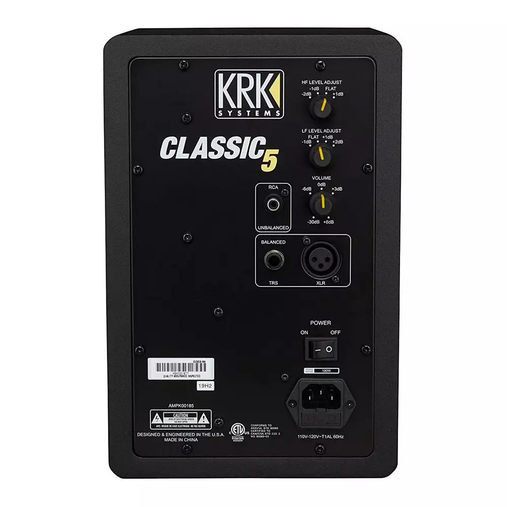 (Pre-Owned, Very Good) KRK Rokit 5 G3 Powered Studio Monitors, Bookshelf Speakers (Black) (120 Days Warranty)