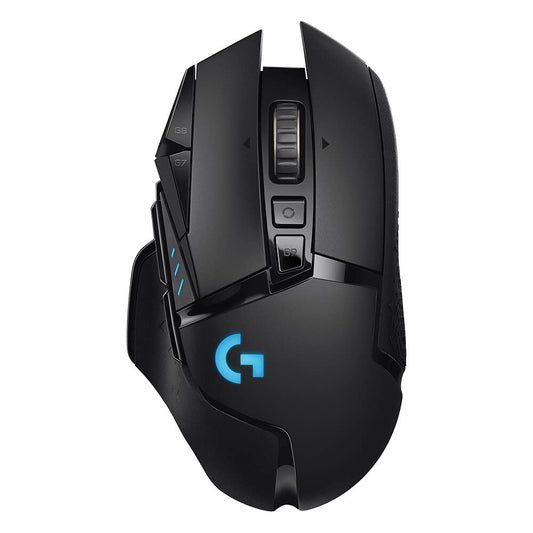 (Open Box) Logitech G502 Lightspeed Wireless Gaming Mouse, Hero 16K Sensor, 16,000 DPI, RGB, Adjustable Weights (Black) (23 Months Warranty)