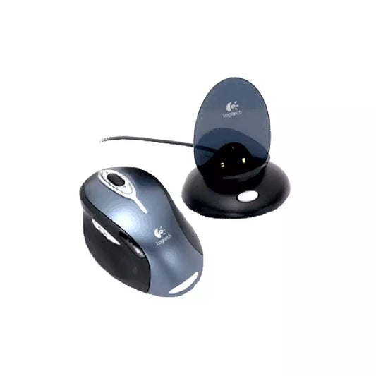 (Pre-Owned, Good) Logitech MX1000 Cordless Laser Mouse (M-RAG97) With Charging Dock (Gray) (90 Days Warranty)