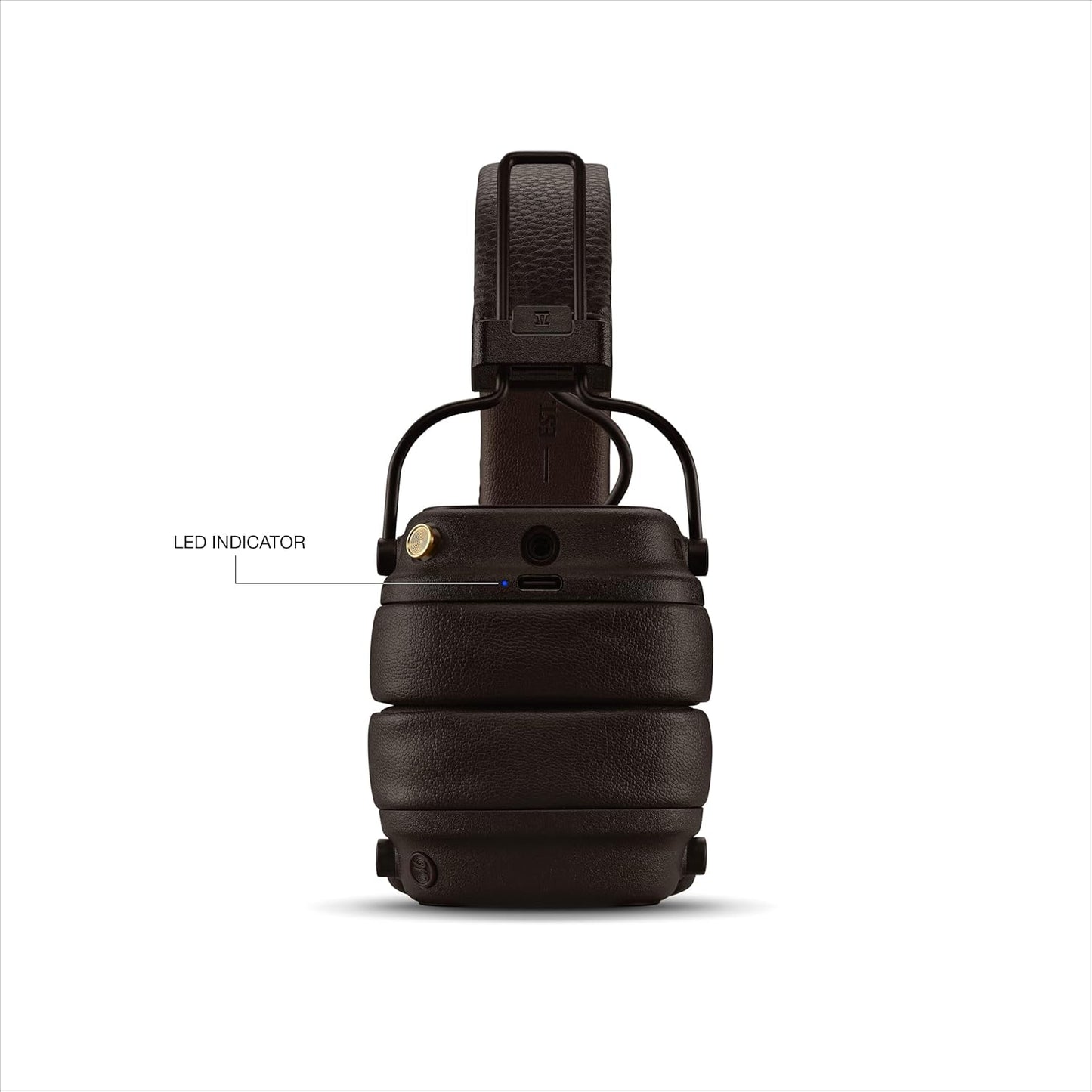 (Pre-Owned, Good) Marshall Major V (Major 5) Wireless Bluetooth Headphones (Brown) (60 Days Warranty)