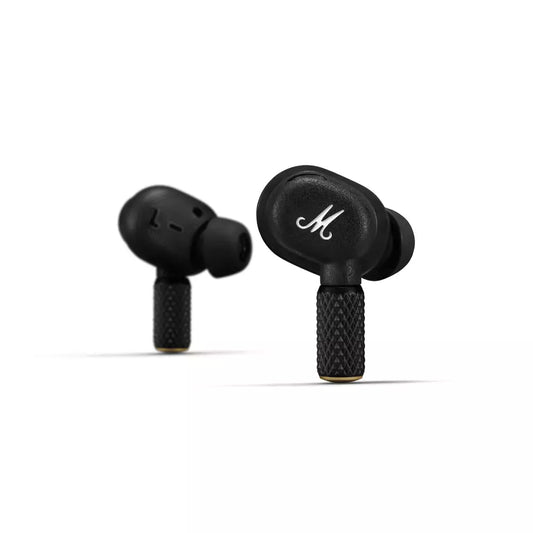 (Open Box Condition) Marshall Motif II ANC (Motif 2) True Wireless Active Noise Cancelling Bluetooth Headphones, Earbuds With Calls and 30 Hours Playtime (Black) (90 Days Warranty)