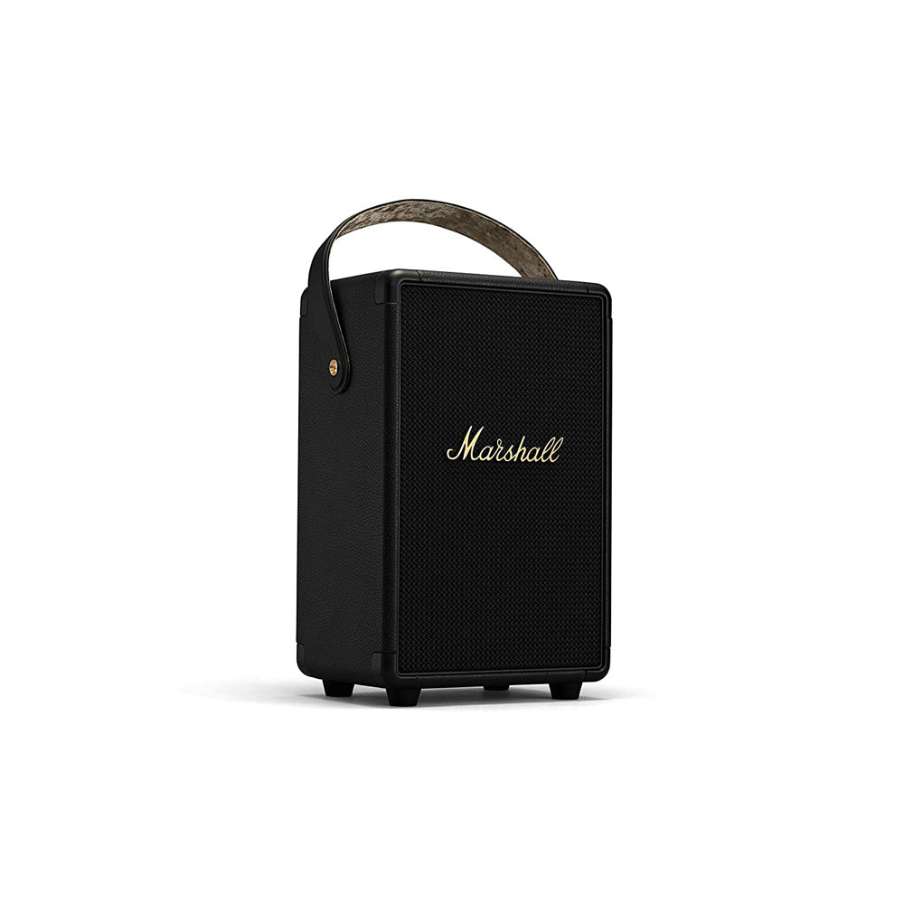 (Pre-Owned, Excellent) Marshall Tufton Portable Wireless Bluetooth Speaker With Loud 360 Degree Sound and Powerful Bass (Black & Brass) (120 Days Warranty)
