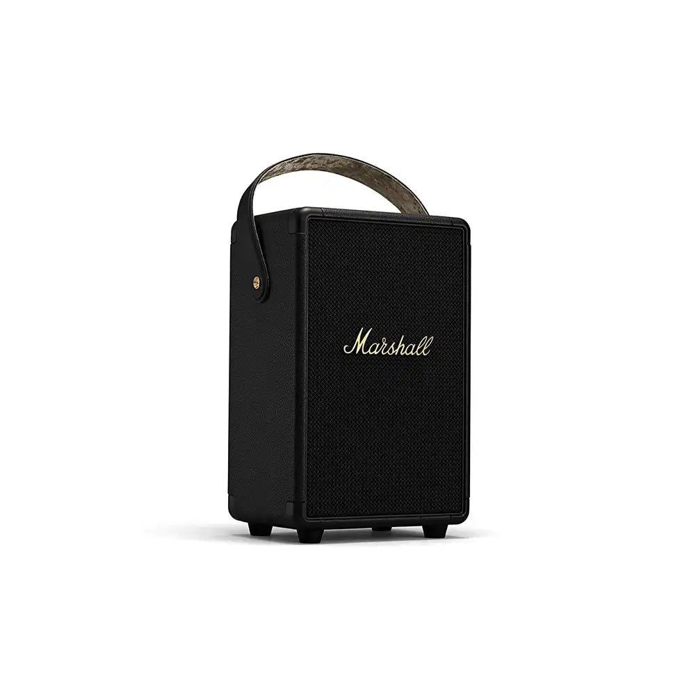 (Pre-Owned, Excellent) Marshall Tufton Portable Wireless Bluetooth Speaker With Loud 360 Degree Sound and Powerful Bass (Black & Brass) (120 Days Warranty)