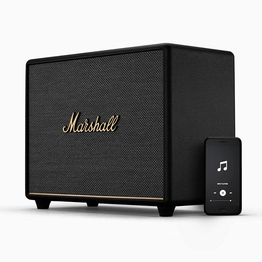 (Pre-Owned, Very Good) Marshall Woburn III/3 Wireless Bluetooth Speaker (3 Way Sound, HDMI ARC, App Support) (Black) (150 Days Warranty)