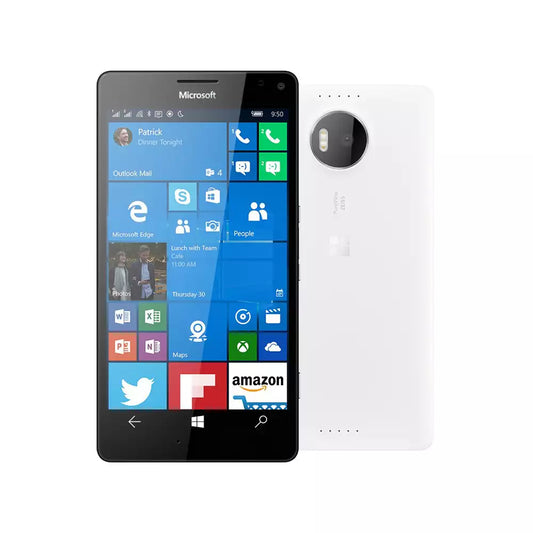 (Pre-Owned, Very Good) Microsoft Lumia 950 XL Windows 10 Mobile Smartphone With Iris Scanner (Dual SIM Support) (White) (60 Days Warranty)