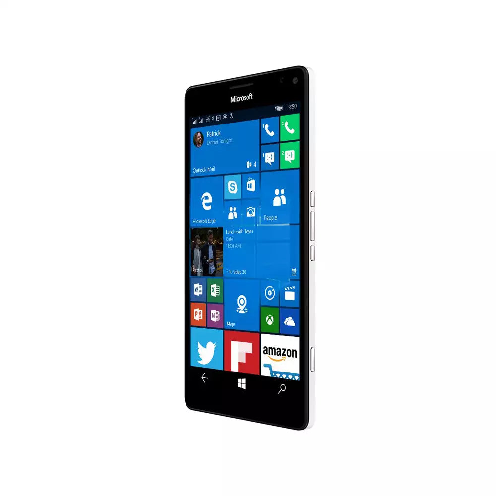 (Pre-Owned, Very Good) Microsoft Lumia 950 XL Windows 10 Mobile Smartphone With Iris Scanner (Dual SIM Support) (White) (60 Days Warranty)