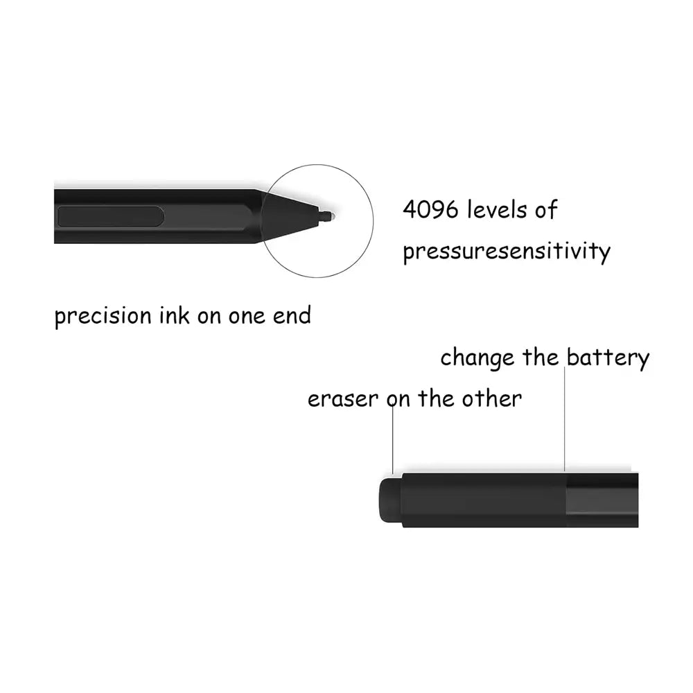(Open Box) Microsoft Surface Pen (Model 1776) For Surface Pro 9/8/X/7+/6/5/4/3/Surface 3,Surface Go 3/2/1,Surface Laptop/Studio/Book 4/3/2/1 (Silver) (60 Days Warranty)