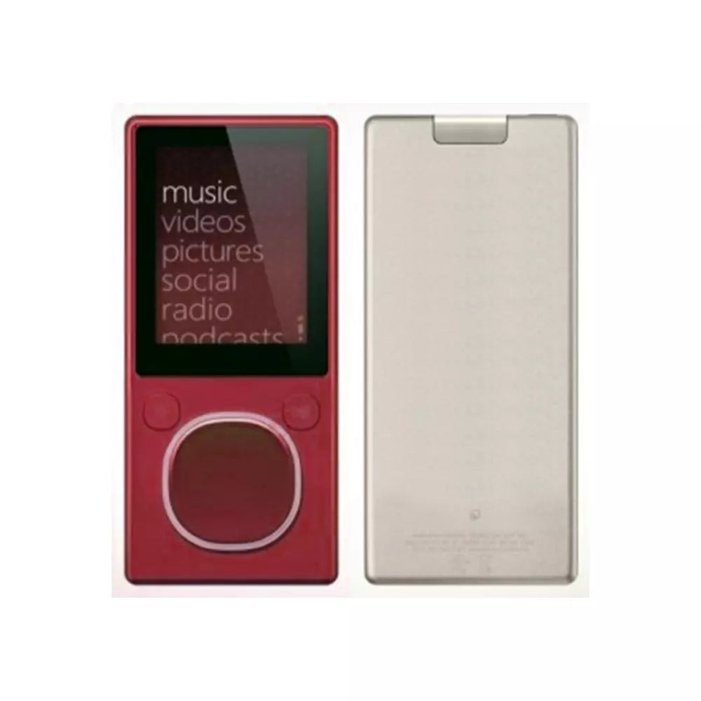 (Pre-Owned, Very Good) Microsoft Zune 2.0 Portable Media Player (Wi-Fi Sharing) (8GB) (Red) + Bose Earphones (With New Battery) (120 Days Warranty)