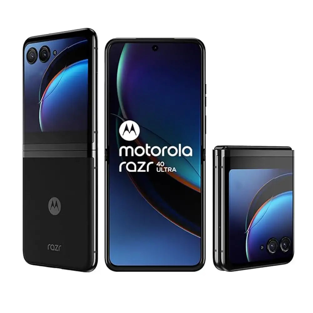 (Pre-Owned) Motorola razr 40 Ultra (8GB RAM, 256GB Storage) | 3.6" External AMOLED Display | 6.9" AMOLED 165Hz Display | 32MP Selfie Camera |30W TurboPower Charging | Android 13 (Infinite Black)