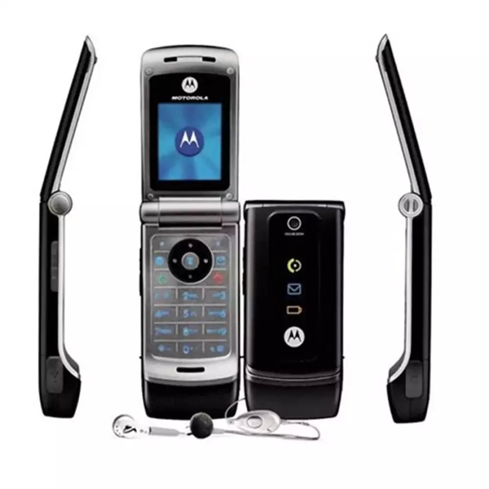 (Pre-Owned, Very Good) Motorola W375 Stylish Flip Phone With Camera (Black) (90 Days Warranty)