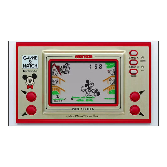 (Pre-Owned, Good) Nintendo Game & Watch Mickey Mouse Retro Hand Held Gaming Console (45 Days Warranty)