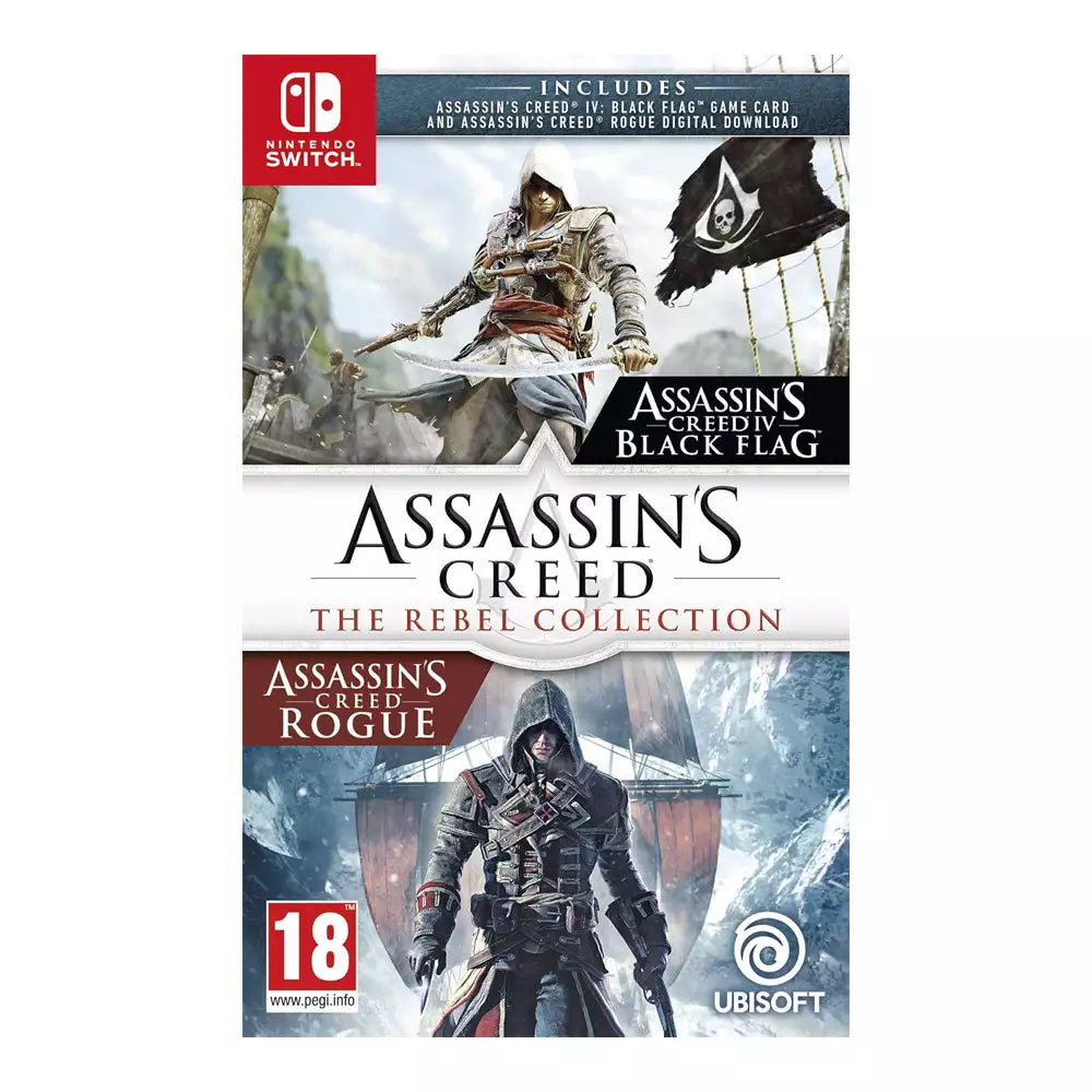 (Open Box) Nintendo Switch 3-Game Combo Pack (Crash Bandicoot N. Sane Trilogy, Assassin’s Creed: The Rebel Collection, Super Mario Odyssey)