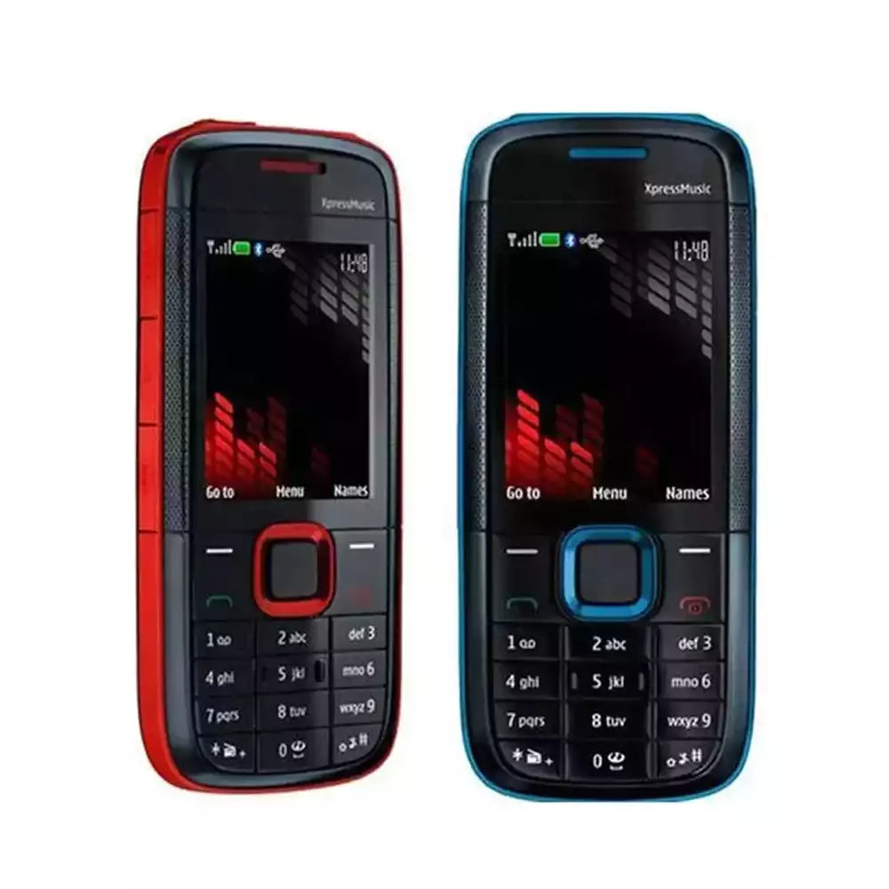 (Pre-Owned, Excellent) Nokia 5130 Xpress Music Phone With Music Keys (Blue/Black) (FM Radio) (60 Days Warranty)