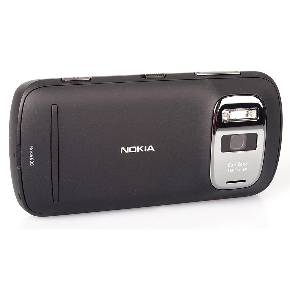 (Pre-Owned, Good) Nokia 808 PureView Symbian OS Smartphone with 41 MP Camera, 1/1.2" Sensor With Carl Zeiss Lens (16GB) (Black) (60 Days Warranty)