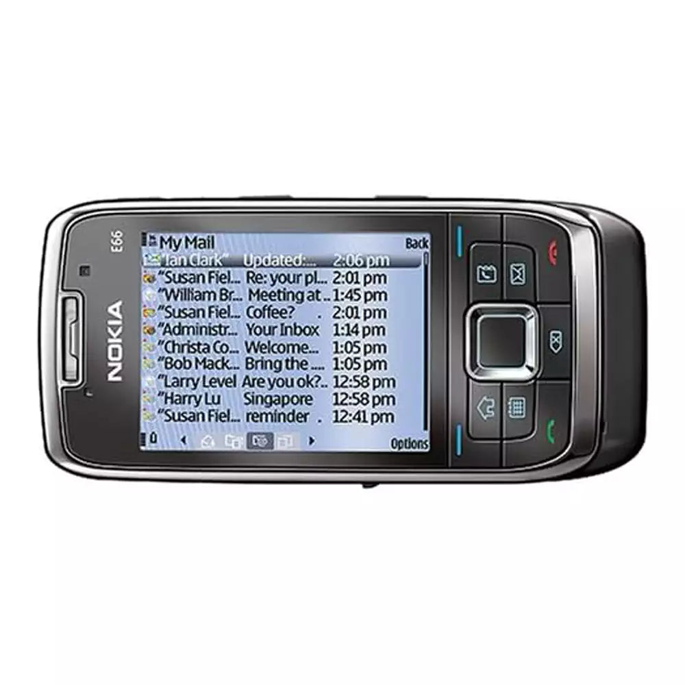 (Pre-Owned, Excellent) Nokia E66 E-Series Slider Phone With Premium Stainless Steel Build (White) (With New Housting) (90 Days Warranty)