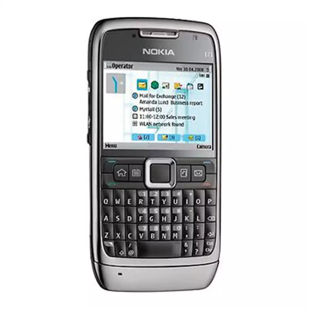 (Pre-Owned, Very Good) Nokia E71, 3.2MP Camera, QWERTY Keyboard (Black) (FM Radio) (60 Days Warranty)
