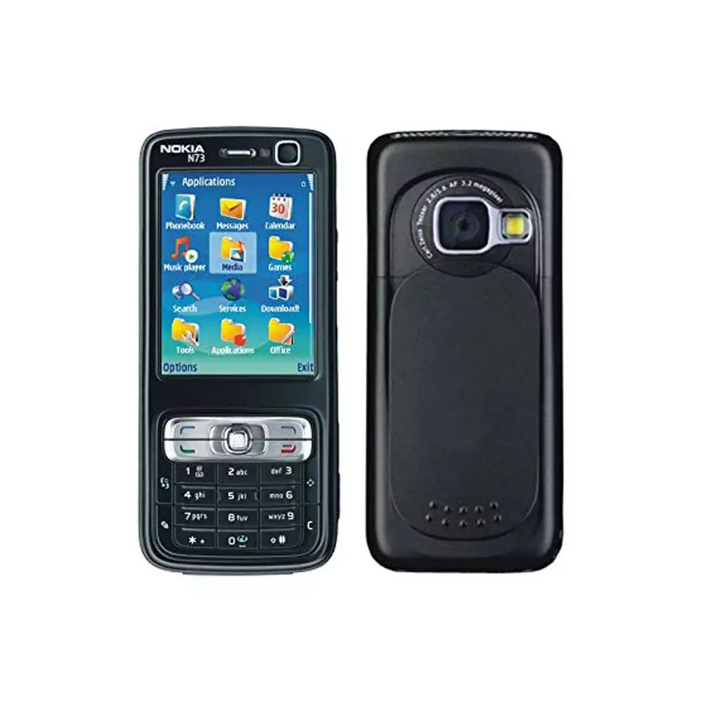 (Pre-Owned, Very Good) Nokia N73 Symbian Mobile Phone With 3.2 MP Carl Zeiss Camera, Stereo Speakers (Silver) (90 Days Warranty)