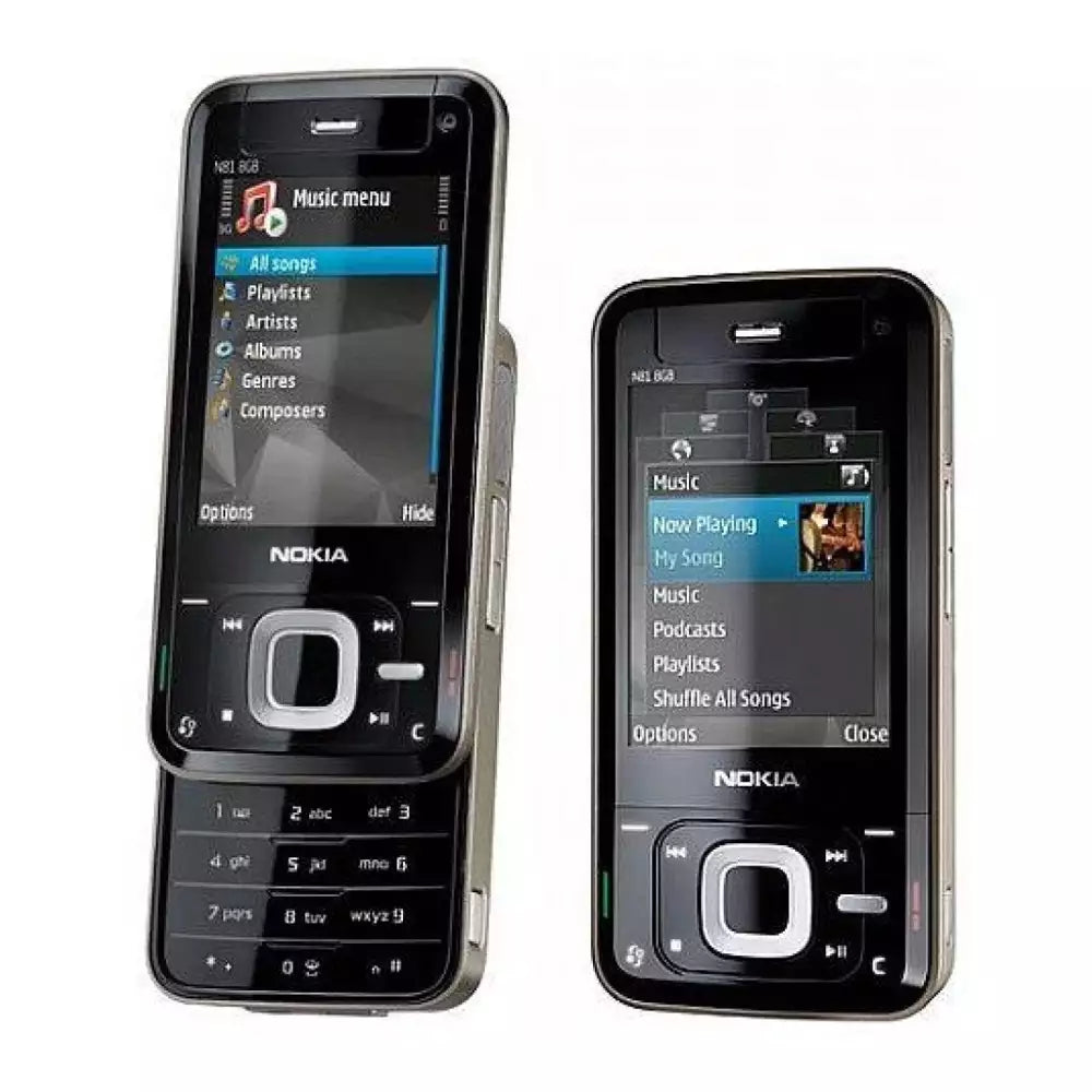 (Pre-Owned, Good) Nokia N-Series N81, Slider Phone With N-Gage (Black) (60 Days Warranty)